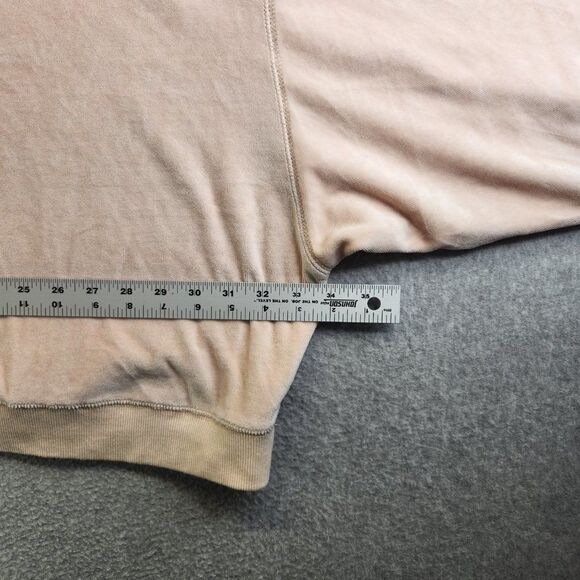 Out from Under Urban Outfitters Sweatshirt Womens L Pink Velour Oversized - Picture 12 of 16